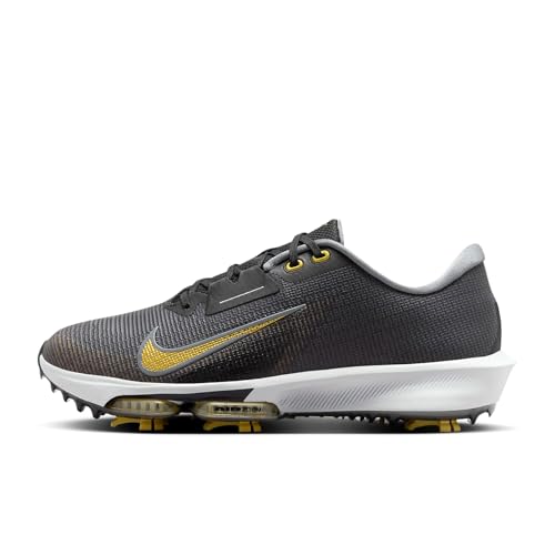 Nike Infinity Tour 2 Golf Shoes (FD0217-003, Black/Cool Grey/Pure Platinum/Infinite Gold) Size 11.5