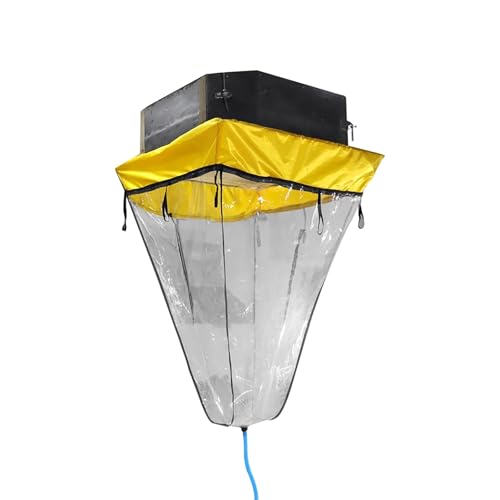 Air Conditioner Cleaning Cover Central, Split Cleaning Bag with Drain Pipe, Reusable Washing Bag, Water Collection Cover, 100cm