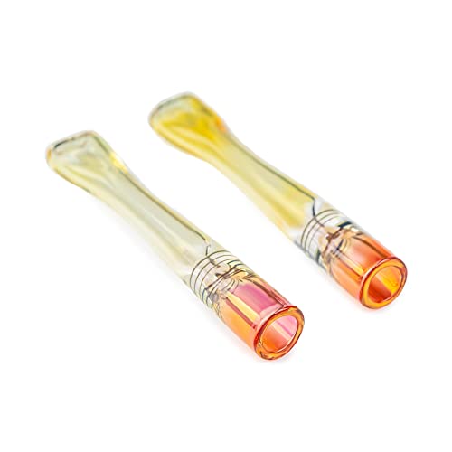 Dr. Watson - 3.5" Glass Cigarette Holder, Handmade Cigarette Mouthpiece (Set of 2)