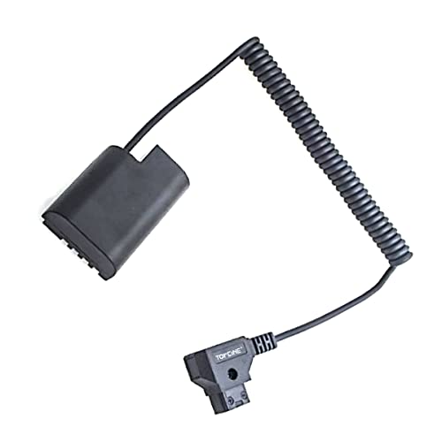Topcine GH5 GH6 Dummy Battery, D-Tap to DMW-BLF19 BLK22 Dummy Battery Adapter Power Cable Compatible for Panasonic Lumix DMC GH3 GH3K GH4K GH3A GH3H GH4 GH4H DC-GH5 GH5S S5 S5II S5K S5C GH5II GH6 G9