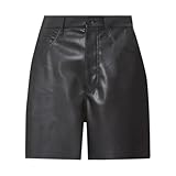 NANUSHKA Women's Pockets Shorts, Black, L