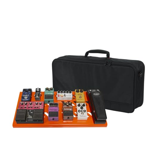 Gator Cases Aluminum Guitar Pedal Board with Carry Bag; Large: 23.75" x 10.66" | Orange (GPB-BAK-OR)