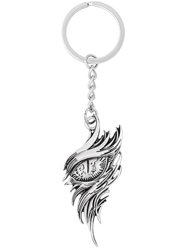 HAQUIL Gothic Vintage Viking Dragon Eye Keychain, Antique Viking Animal Keychain, Dragon Lover Gift Summer Holiday Jewelry Inspiration Gift