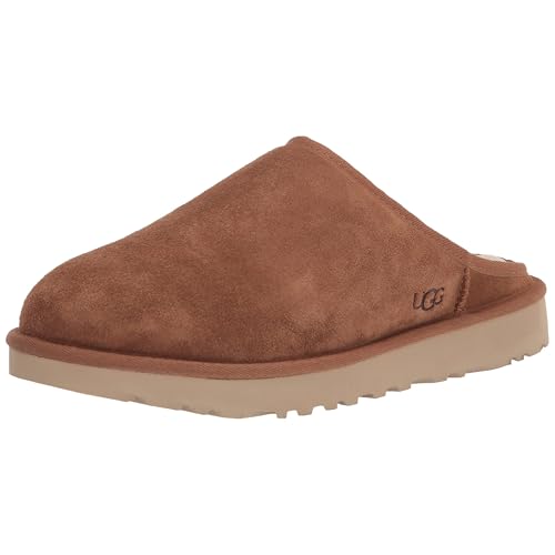 UGG Men's Classic Slip-On Slipper, Chestnut, 11