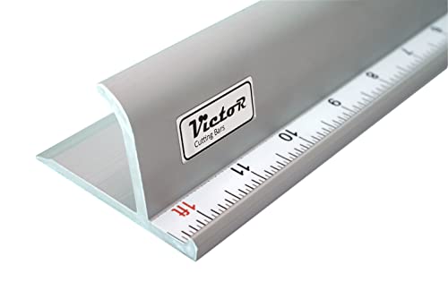 Victor 24-Inch Professional Aluminum Safety Ruler with Finger Guard Edge and Non-Slip Base - Perfect for Accurate Cutting and Crafting - Durable Cutting Ruler for Safe Use