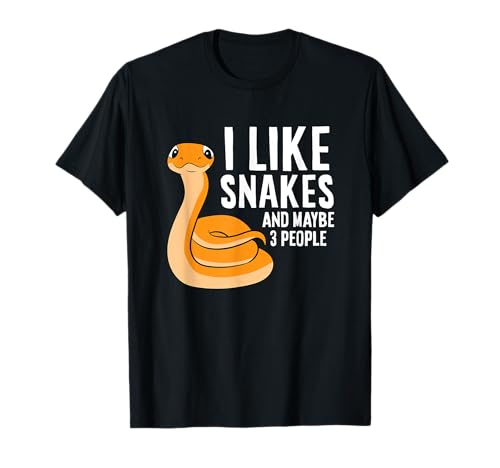 I Like Snakes And Maybe 3 People Snake Reptile Lover T-Shirt