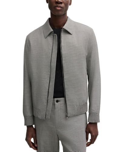 Hugo Boss Boss Mens Hanry Wool-Blend Jacket, 40R, Black