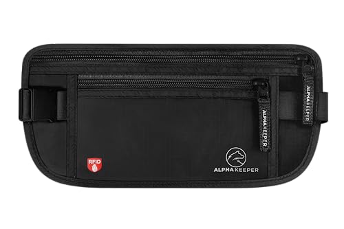 Money Belt for Travel – RFID Slim Passport Holder and Anti-Theft Bag for Men and Women, Hidden Pouch Under Clothes to Protect Information and Money
