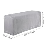 2Pcs Light Grey Armrest Covers, Washable Stretch Couch Arm Covers Couch Sofa Armchair Slipcovers for Chairs Sofa Furniture Protector Recliner Sofa