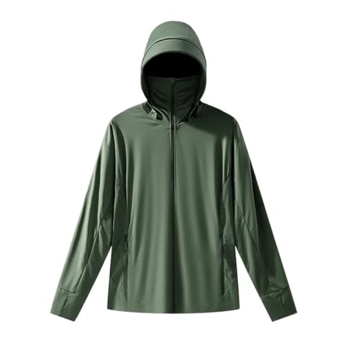 Unisex Anti-UV Jackets Outdoor Quick Drying Sun Protective Windbreaker Hiking Camping Coat Unisex EN8 XXL