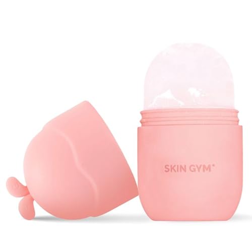 Skin Gym Ice Roller for Face, Depuffing & Cooling Tool, Minimizes Pores & Soothes Skin, Cold Therapy for Glowing Complexion