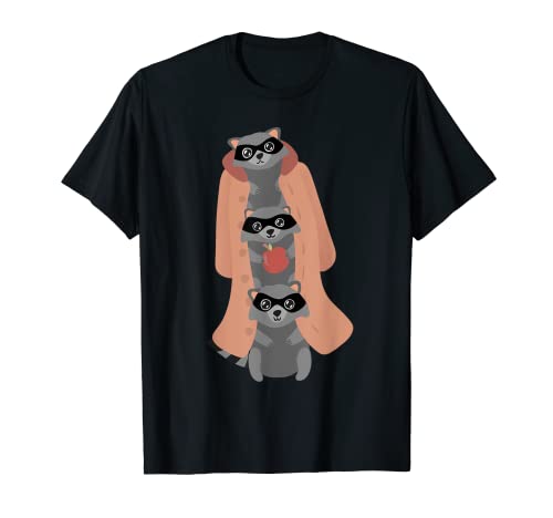 Raccoons in a Trench Coat - Funny Trash Pandas T-Shirt