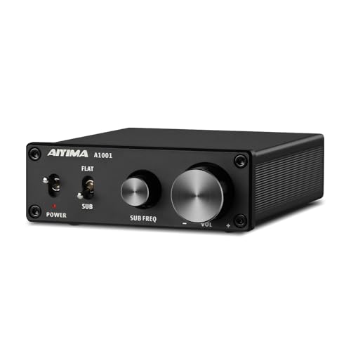 AIYIMA 100W TPA3116 Subwoofer Amp Class D HiFi Mono Channel Amplifier Full-Frequency & Sub Bass Switchable Stereo Speaker Amplifier for Home Theater Desktop System