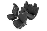 Rough Country Neoprene Seat Covers for Toyota Tacoma (2024-2025) Double Cab - Waterproof & UV Resistant, Foam Padded, Front & Rear Seat Cover Set