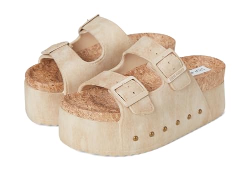 Steve Madden Women's Kali Wedge Sandal, Tan Jelly, 10