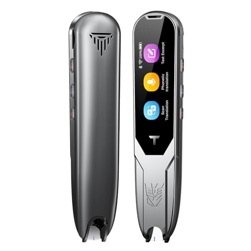 Translator Pen, Reading Pen for Dyslexia, Traductor De Voz Instantaneo, Pen Scanner Text to Speech Device, Scan Reader Pen OCR Digital Pen Reader, Wireless Translation Pen Scanner for Students Adults