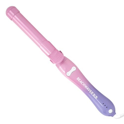 Beachwaver B1.25 Rotating Curling Iron - Automatic 1.25 Inch Ceramic Curling Iron - Easy-to-Use Spinning Wand for Long-Lasting Waves - Auto-Shut Off and Dual Voltage (BW160) in Pink Sunset