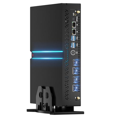 Kinupute Mini Gaming PC, Small Desktop Computer Core i9-12900F Upto 5.1GHz, Win-11 Pro, 64G DDR5| 2T PCIE4.0 SSD, GeForce RTX3060 12G, Dual LAN, Four Display, 8K Output, WiFi6E/BT5.3 for Video Editing