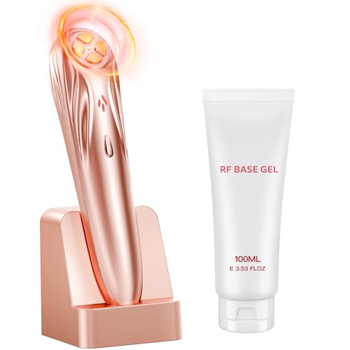 Radio Frequency Skin Tightening Device, Anti-Aging Face Machine for Wrinkle Removal, Lifting & Firming, Wireless Home Beauty Device with 3 Levels, At-Home Skin Renewal