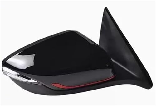 Compatible With Chevrolet Tracker 19-23 Side External Rearview Rear View Mirror Assy INCL Lens Turn Signal Light Shell(6Pin Black R)