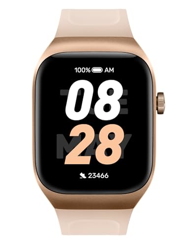 mibro T2 Smart Watch for Android iPhone, 2ATM Waterproof GPS Satellite Positioning Fitness Tracker with 1.75” Screen,10-Day Battery Life, 105 Sports Modes, SpO2 4 PD Heart Rate Monitor (Light Gold)