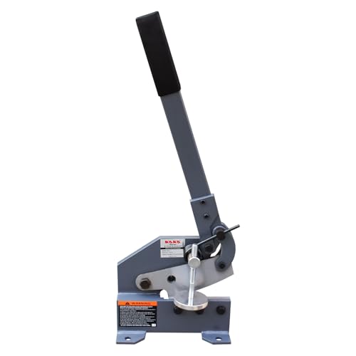 KAKA INDUSTRIAL HS-5 Manual Metal Cutter Tool, 5" Compact Plate Shear for Sheet Metal & Bars - Garage Toolbox Size