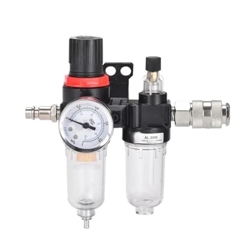 AFC2000 1/4 air Compressor Oil-Water Separator Filter Pressure reducing Valve Trap Valve Spray Gun Pressure reducing Valve(AFC-PC602)