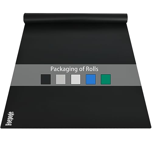 Extra Large Silicone Mat for Resin 36.2" x 24", 2MM Thick Silicone Craft Mat for Table, Multifunction Silicon Matt for Kitchen Countertop Protector Heat Resistant Placemat by Foepoge(Black)