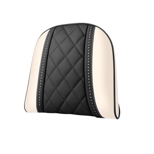 NAPPA Leather Car Seat Rest Cushion Headrest Car Neck Pillows Compatible For Mercedes Benz Maybach S-Class Headrest Lumbar Pillow Support S(RE BK-Rear headrest)