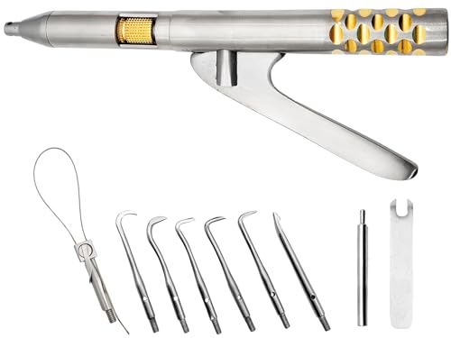 ARTMAN Instruments Dental Automatic Crown Bridge Remover Spring Loaded with 10 Tips & Wrench Implant Denture Removal Titanium Spring for Durable & Controlled Impulse Strength