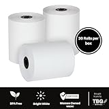 3 1/8” x 230' Thermal Paper Rolls - BPA FREE – MADE IN USA - Receipt paper rolls – Point of Sale Cash Register - Thermal printer paper - Credit Card Paper - for POS systems (1 Case - 30 Rolls)