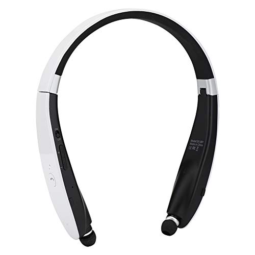 PenRux SX-991 Earphone, Foldable Bluetooth Headphones, Neck Hanging Sport Headphones, 300 Hours Standby, Noise Cancelling Telescopic Headset for Workouts and Running (Black