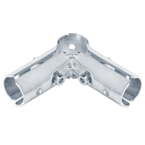 eoere 8 Sets 90 Degree Structural Pipe Connector Metal Joint Chain Link Fence Clamp, Fit 1-1/4" O.D.