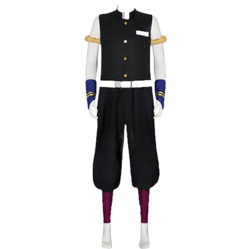 Tomioka Demon Suma Hinatsuru Makio Uniform Outfit Kimono Dress Uzui Tengen Wife Suit Cosplay Costume (Uzui Tengen, Medium)