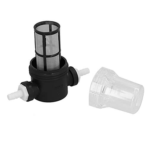 Duokon Beer Filter with 2 Barbs, Home Brewing 100 Mesh Water and Beer Filtering Beer Inline Filter Strainer Mesh Filter