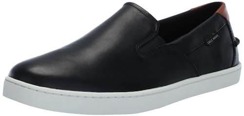 Cole Haan Men's Nantucket Deck Slip On Sneaker, Black/Ivory, 10