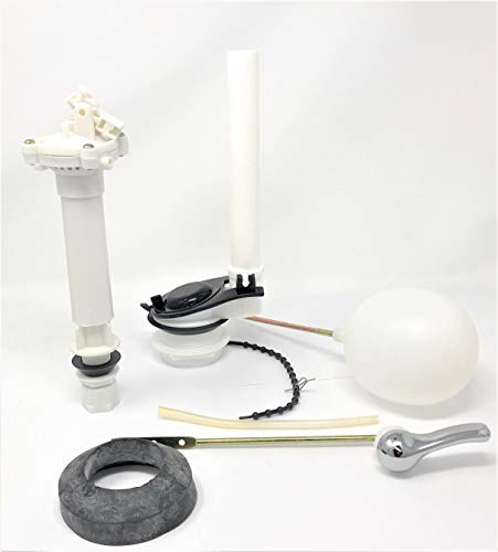 Toilet Replacement Parts Repair Kit with Tank Flush Assembly Set Universal Front Mount Lever Handle Flush Valve Replacement Guts [3681] Repuesto Para Water Cloth Poceta Surtidor y Herraje Inodoro