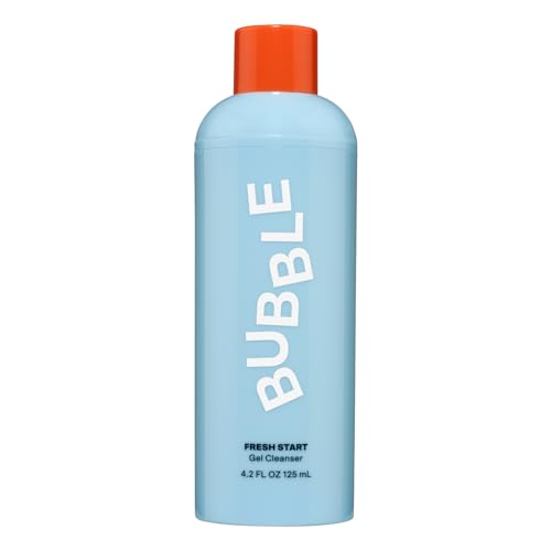 Bubble Skincare Fresh Start Gel Face Wash - Gentle PHA Exfoliating Facial Cleanser to Reduce Oil + De-Clog Pores - Daily Face Cleanser with Aloe Vera to Soothe Sensitive Skin - Vegan Skin Care (125ml)