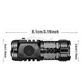 2Pcs German Three-Eyed Monster Mini Flash Super Power Flashlight, Thumb Flashlight Mini Flashlights, 3 Eyed Monster Flashlight, Pocket Flashlight, Portable Mini Torch LED Flashlight With Magnetic Base