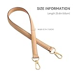 jiesinlov Vachetta Leather Replacement Straps Purse Shoulder Strap for Gracefull Bags (Apricot)