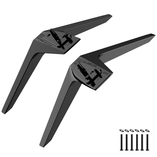 Metal TV Legs for LG TV Stand Base, Only for 70" 75" LG TV Legs 70UJ6570 70UK6550PUA 70UM7370 75UJ6500 75UJ6470 75UJ6470UC 75UN7370PUC 75UJ657AUB 75UJ6570A 75UJ6450 70UM7370PUA 70UN6955ZUC 70UN7070