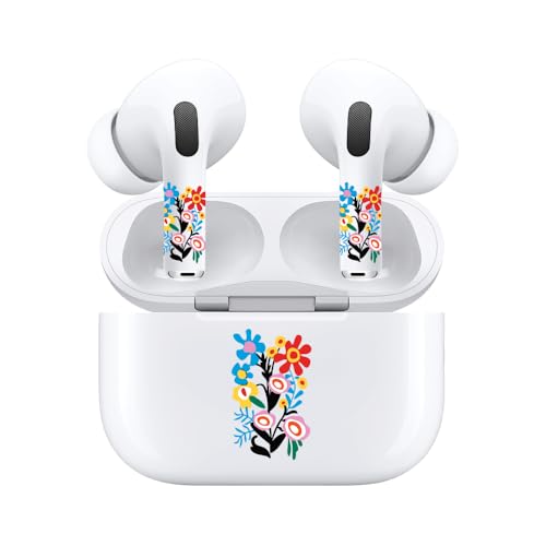 AirSkins Cute Flower Stickers for AirPods Pro & AirPods Pro 2 - Floral Decal for Headphone, Cute Flower Sticker for Headphones, Cute Stickers Compatible with AirPods