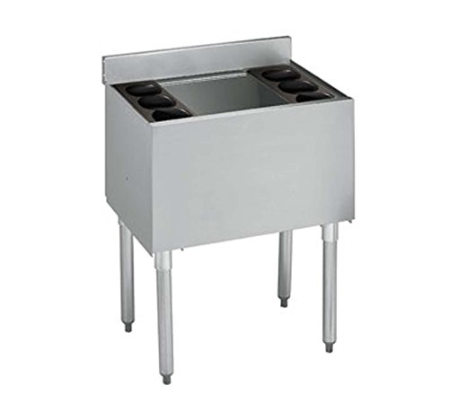 Krowne Metal 18-24-7 Ice Bin - Stainless Steel, 24"W, 18-1/2"D, 80 lb. Ice Capacity, Includes 7 Circuit Cold Plate