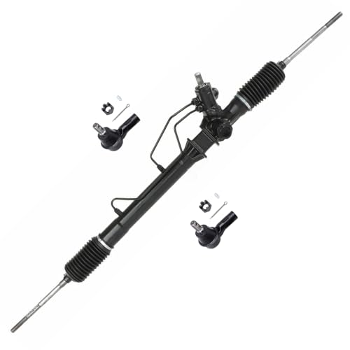 Detroit Axle - 3pc Front Rack and Pinion Kit for Honda Passport Isuzu Axiom Amigo Rodeo Sport, Complete Power Steering Rack and Pinion Assembly Outer Tie Rod Ends Replacement