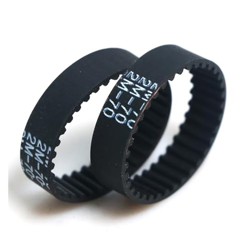 RAHBI 10pcs GT2/2M 70 72 74 76 78 80 82 90 92 94 100 Closed Loop Rubber Timing Belt 2GT-72/100-6 Teeth 36 50 Width 6mm for 3D Printer Leisurely (Color : 94mm(47Teeth), Size : 6mm)