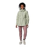 Columbia Womens Lillian Ridge II Waterproof Rain Jacket, Safari, Large