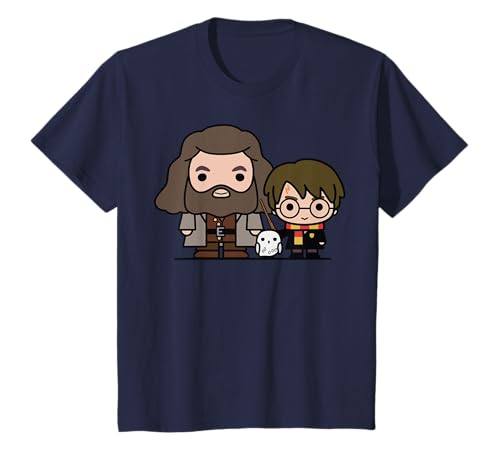 Harry Potter Hagrid Hedwig And Harry Cute Cartoon T-Shirt