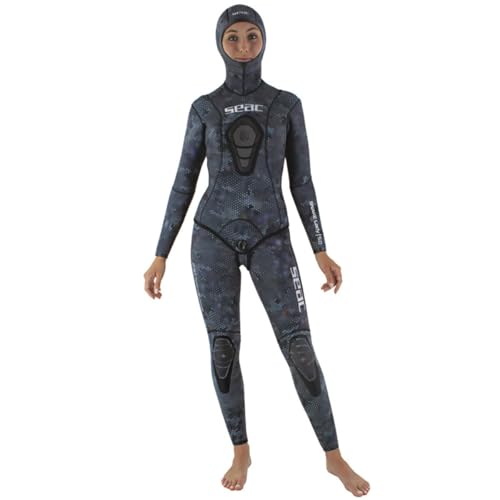 Seac Snake Lady, Two-Pieces Wetsuit for Spearfishing and Freediving, Open-Cell Neoprene