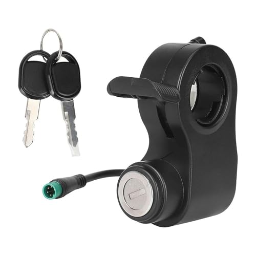 jnxwenu Electric Scooter Electric Door Lock 5 Pin Plastic Accelerate Throttle with Keys for KUK-irin G2/Pro/Max Scooter Start Switch Part