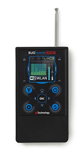 i4 Technology Anti Spy Bug Detector | Professional RF Signal Detector | High Sensitive Spy Bug Sweeper | Search for GPS Tracker, Mobile Phones, Wi-Fi, 3G, 4G, GSM BH-03 Expert | FCC, CE and ICES